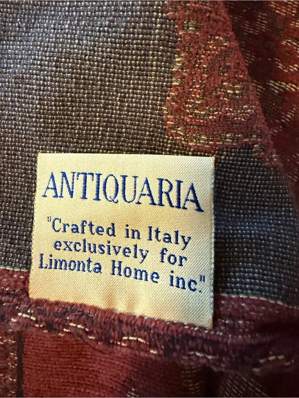 Antiquaria Throw Made In Italy For Limonta Home Inc Cotton Tapestry 50“ By 68 “ - Picture 5 of 6